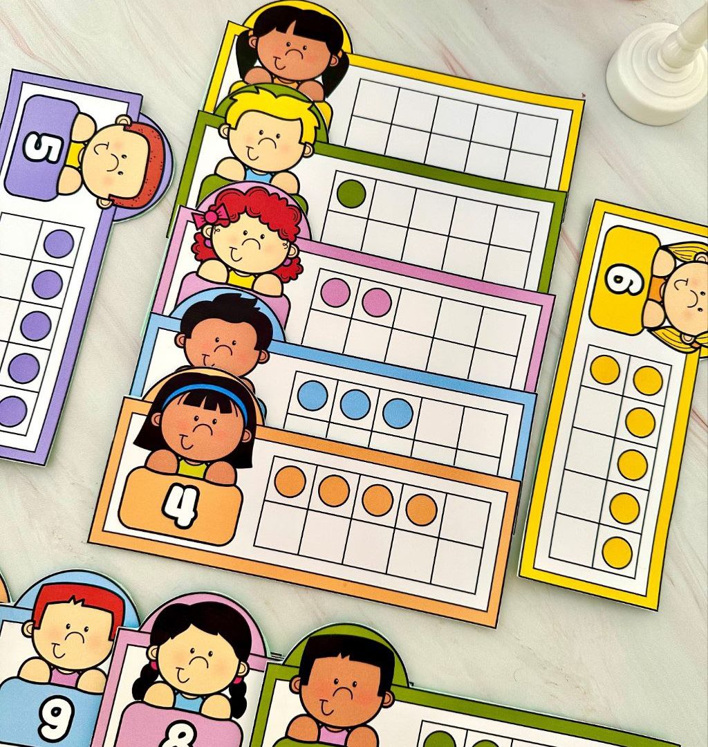 Fichas de Contagem de 0 a 10